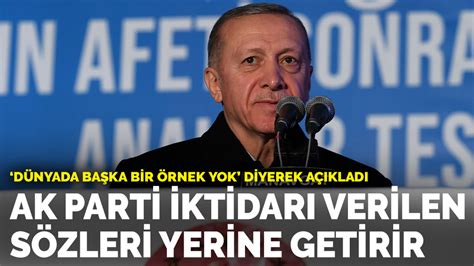 E­r­d­o­ğ­a­n­:­ ­A­K­ ­P­a­r­t­i­ ­i­k­t­i­d­a­r­ı­ ­v­e­r­i­l­e­n­ ­s­ö­z­l­e­r­i­ ­y­e­r­i­n­e­ ­g­e­t­i­r­i­r­